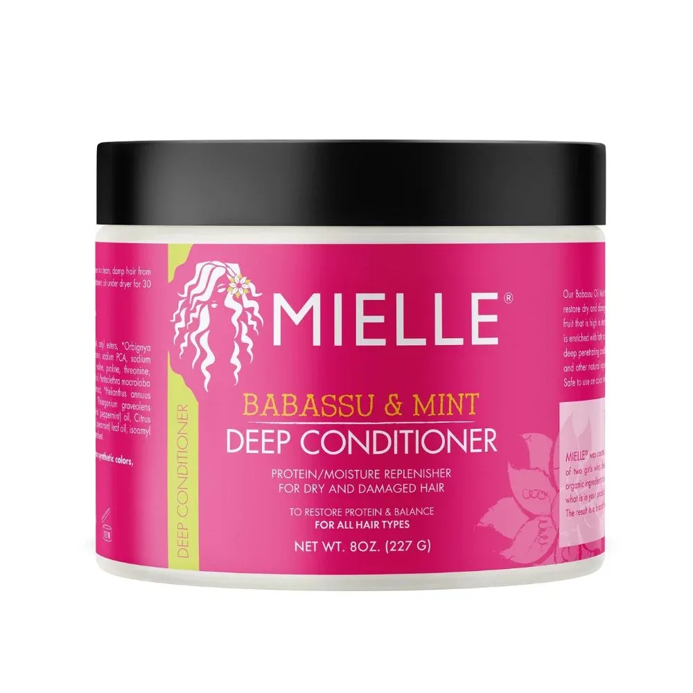 Mielle Babassu Oil and Mint protein deep conditioner for 4C hair