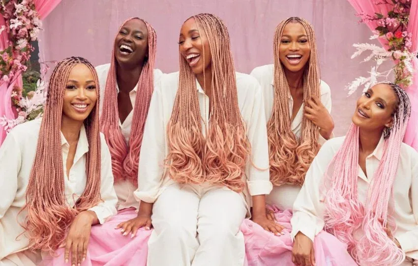 french curl braids on natural hair