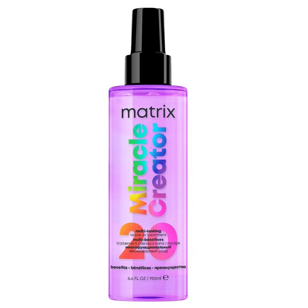 Matrix Miracle Creator leave-in spray with heat protectant benefits